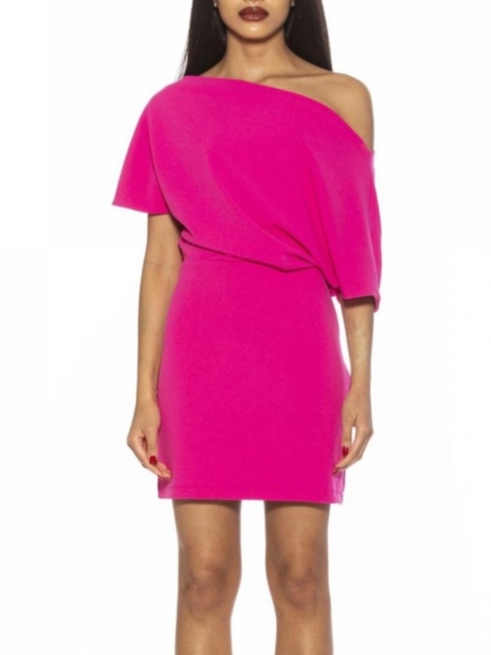Alexia Admor Women's Suri Draped One Shoulder Mini Dress